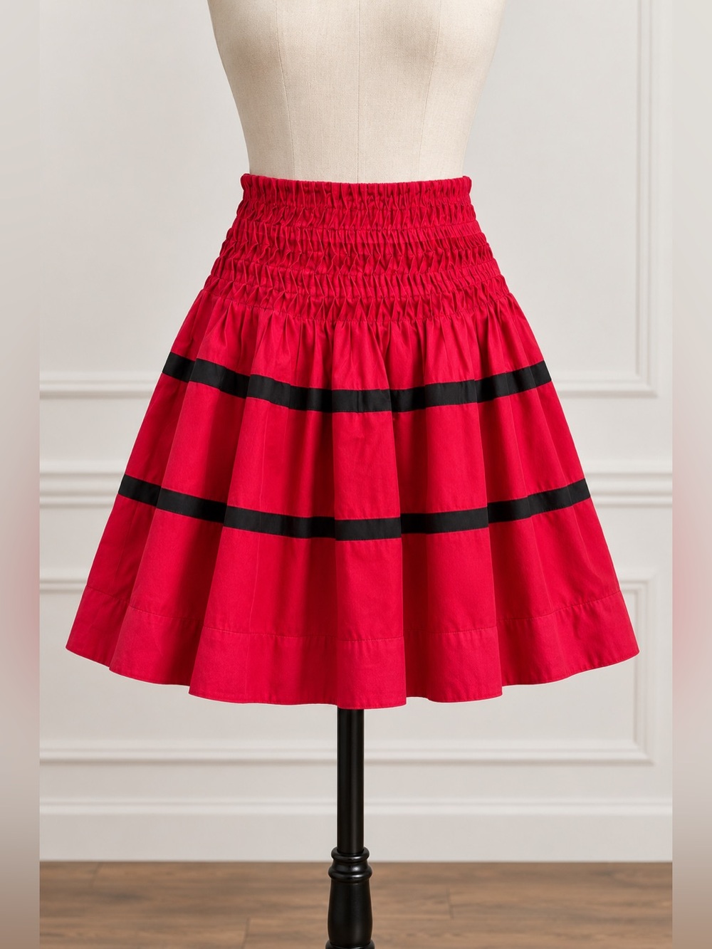 Karen Millen Striped Circle Skirt with Pockets